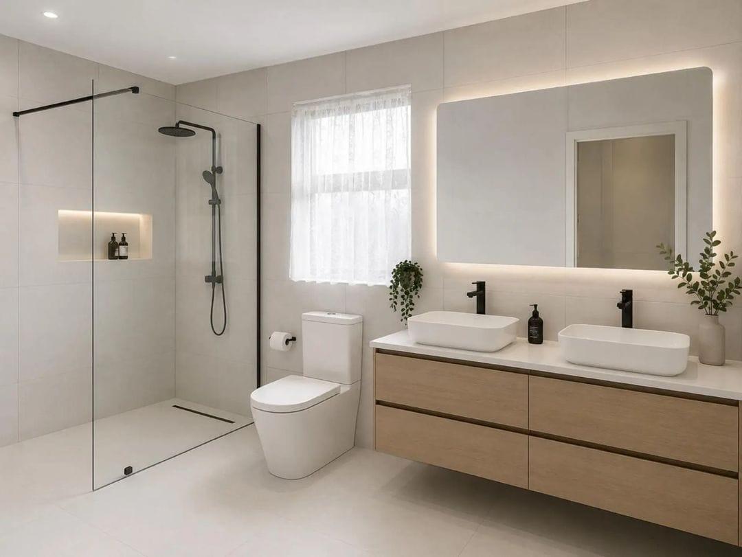 Modern bathroom renovation