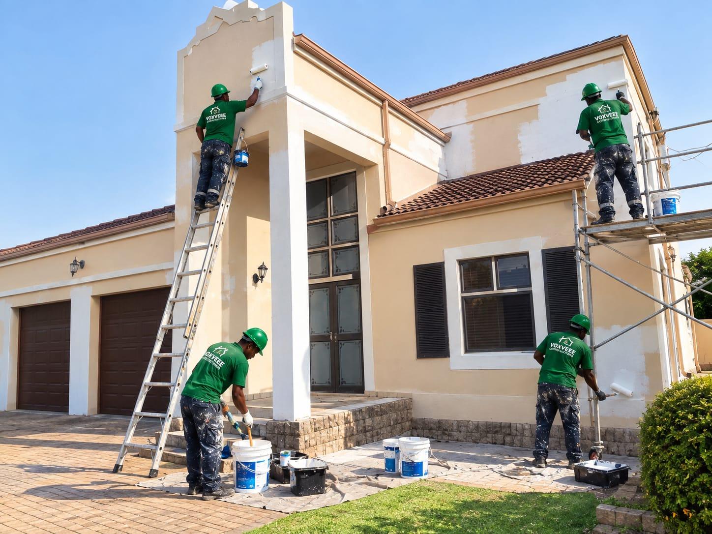 Exterior house painting by Voxveee Constructions